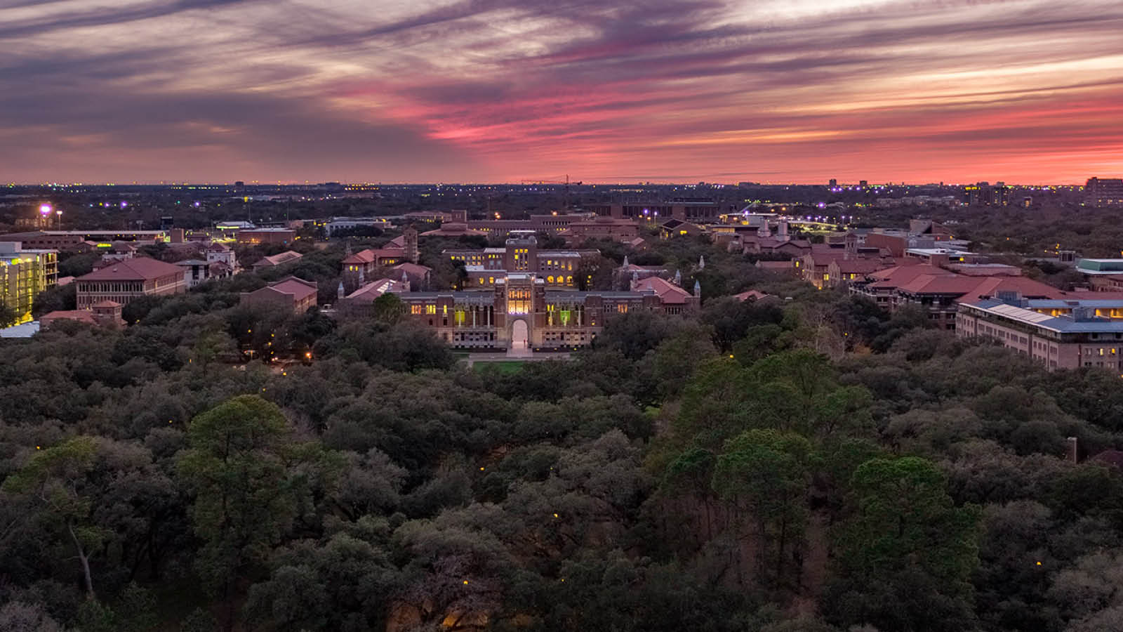 Lovett Hall at Sunset