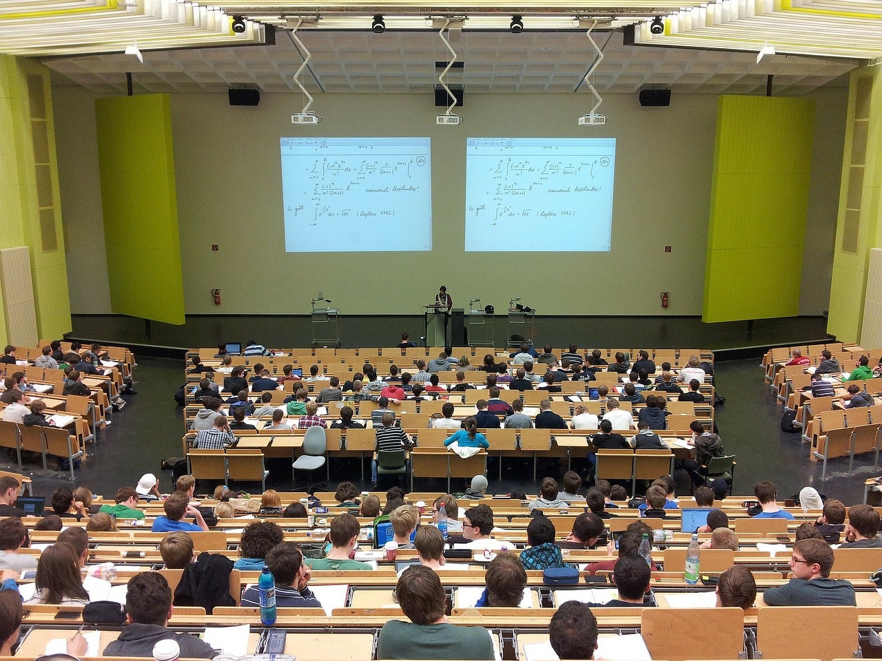 A university classroom