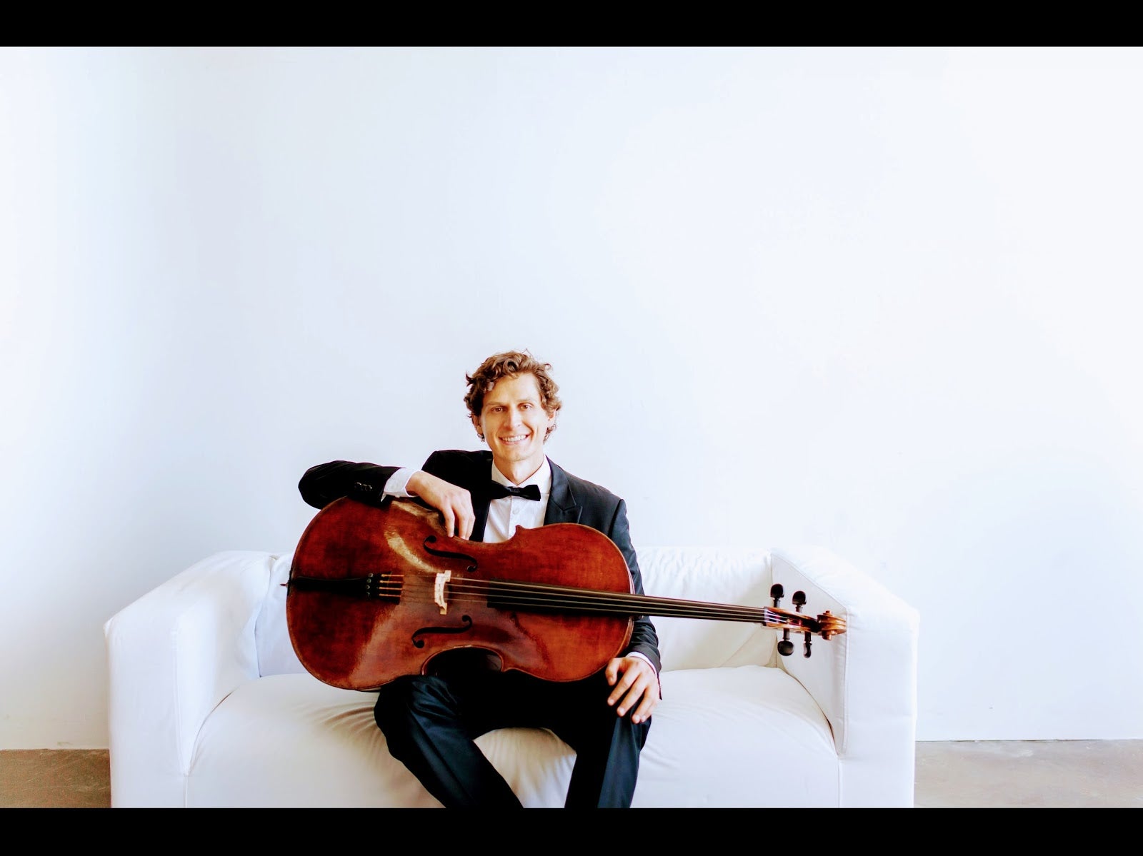Christoph with his cello.