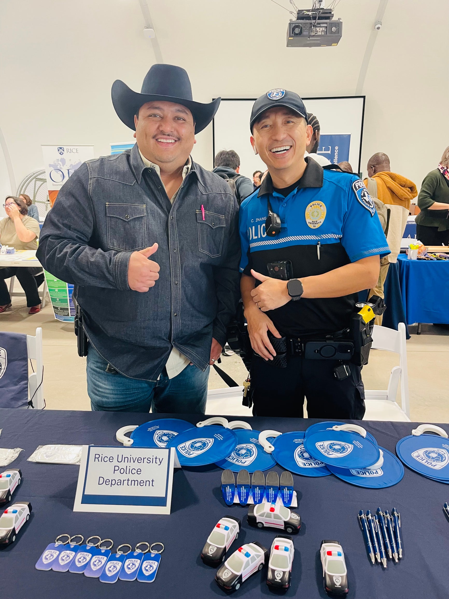 RUPD officers at the Graduate Student Resource Fair