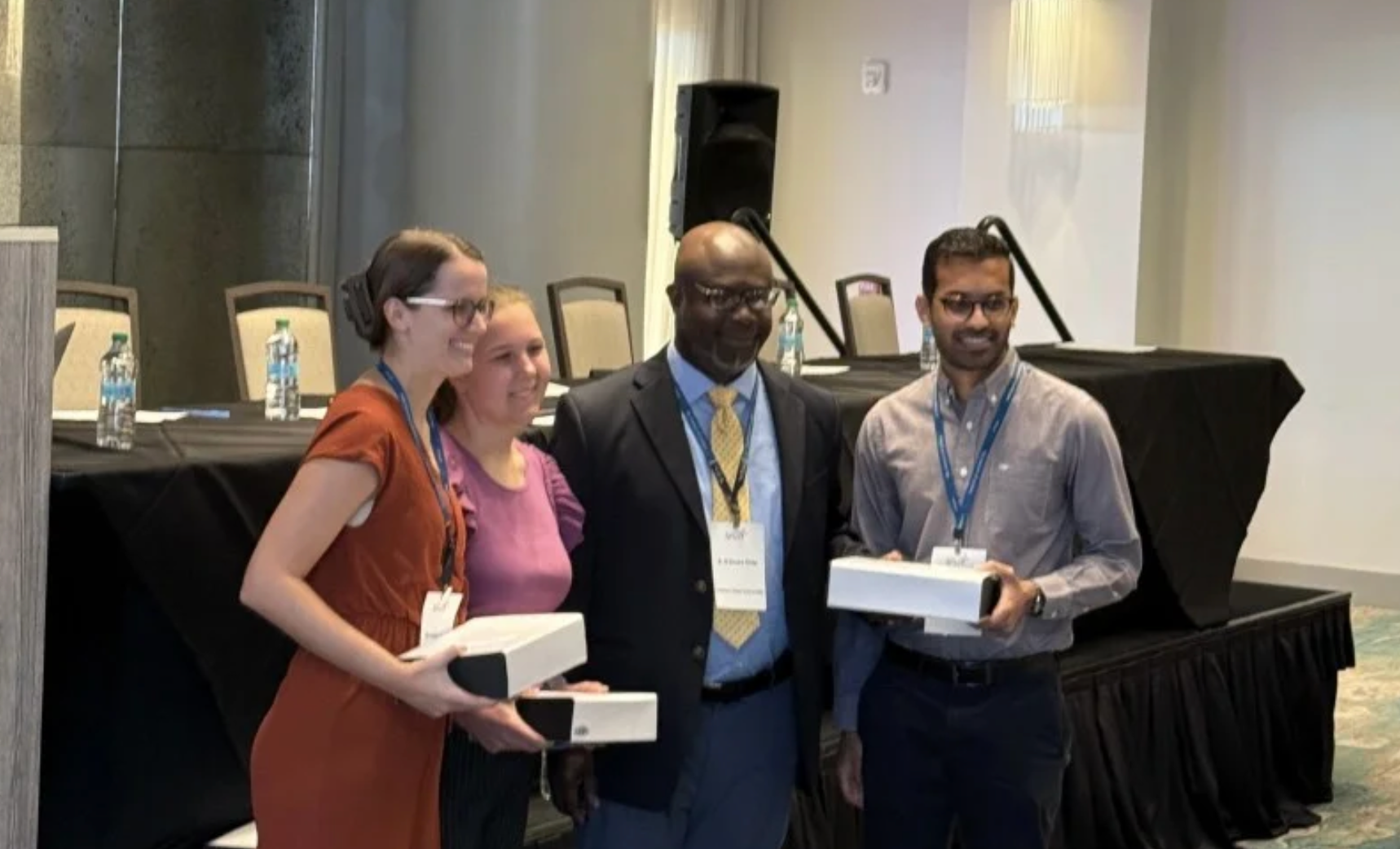 Kishan Bhakta, Maranda Joyce, and Tabitha Koch were recently honored at the Southern Political Science Association (SPSA) annual meeting with the Marian Irish Award