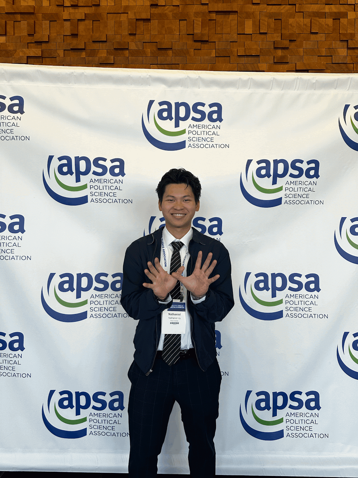 Nathaniel Uy at APSA conference