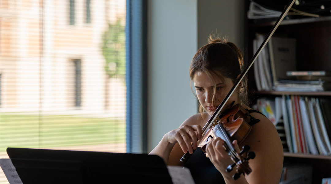 Rebecca Villalta at the Shepherd School of Music