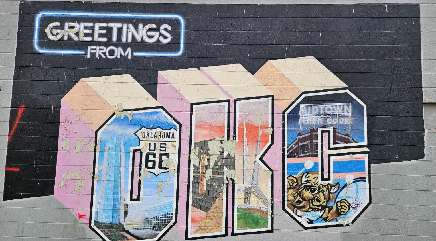 OKC mural, photo by Bohan Zhang