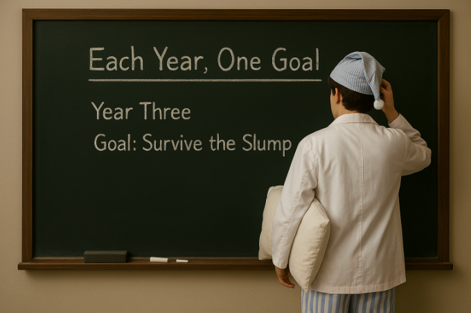 Each year one goal, AI-generated