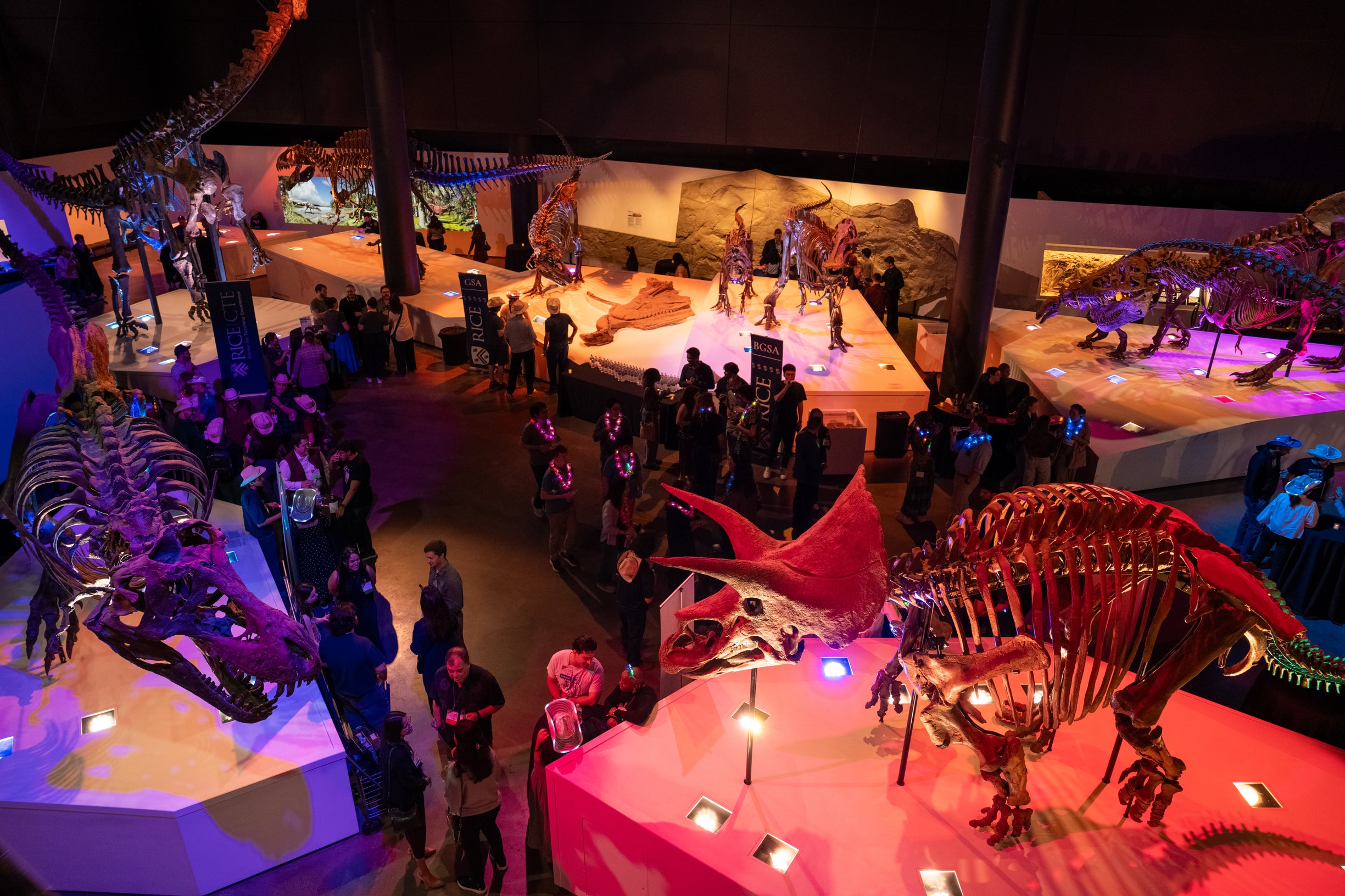 An overhead view of Night at the Museum