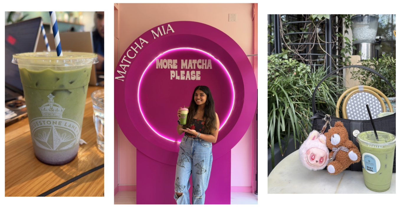 Aneesha and cups of matcha