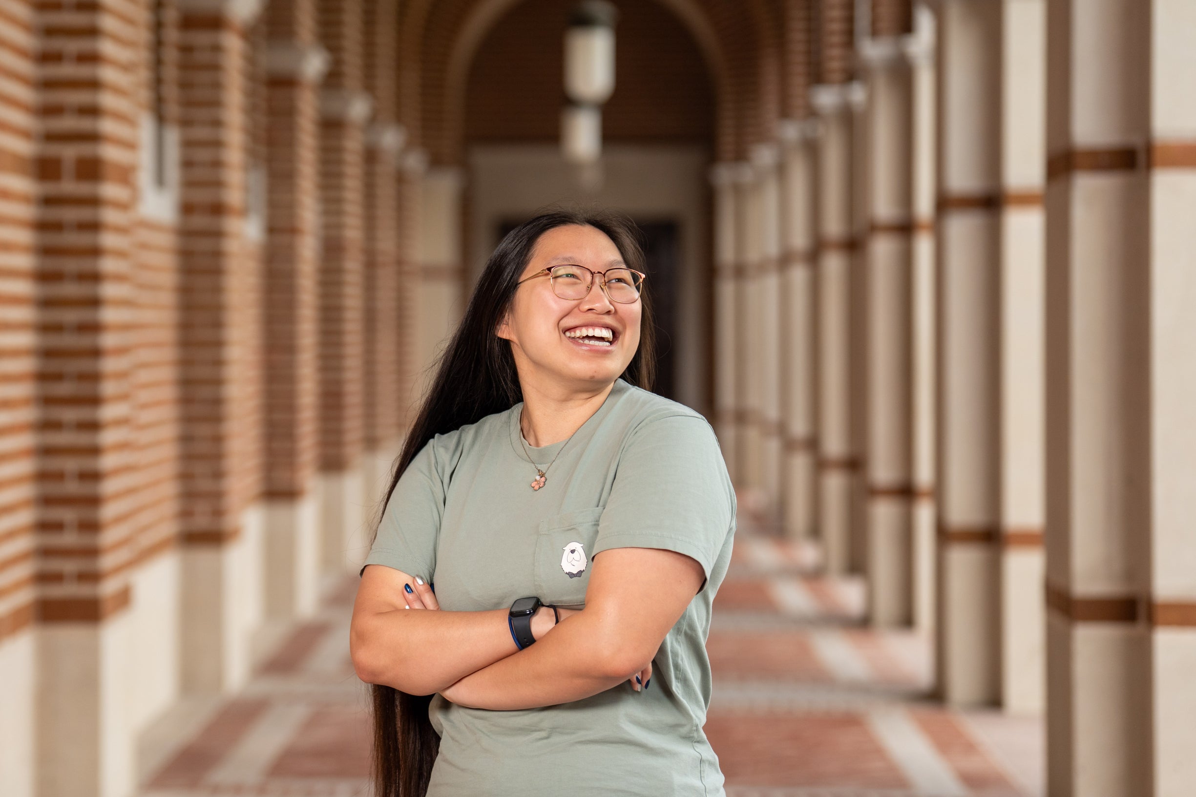 Katie Garcia poses at Rice University