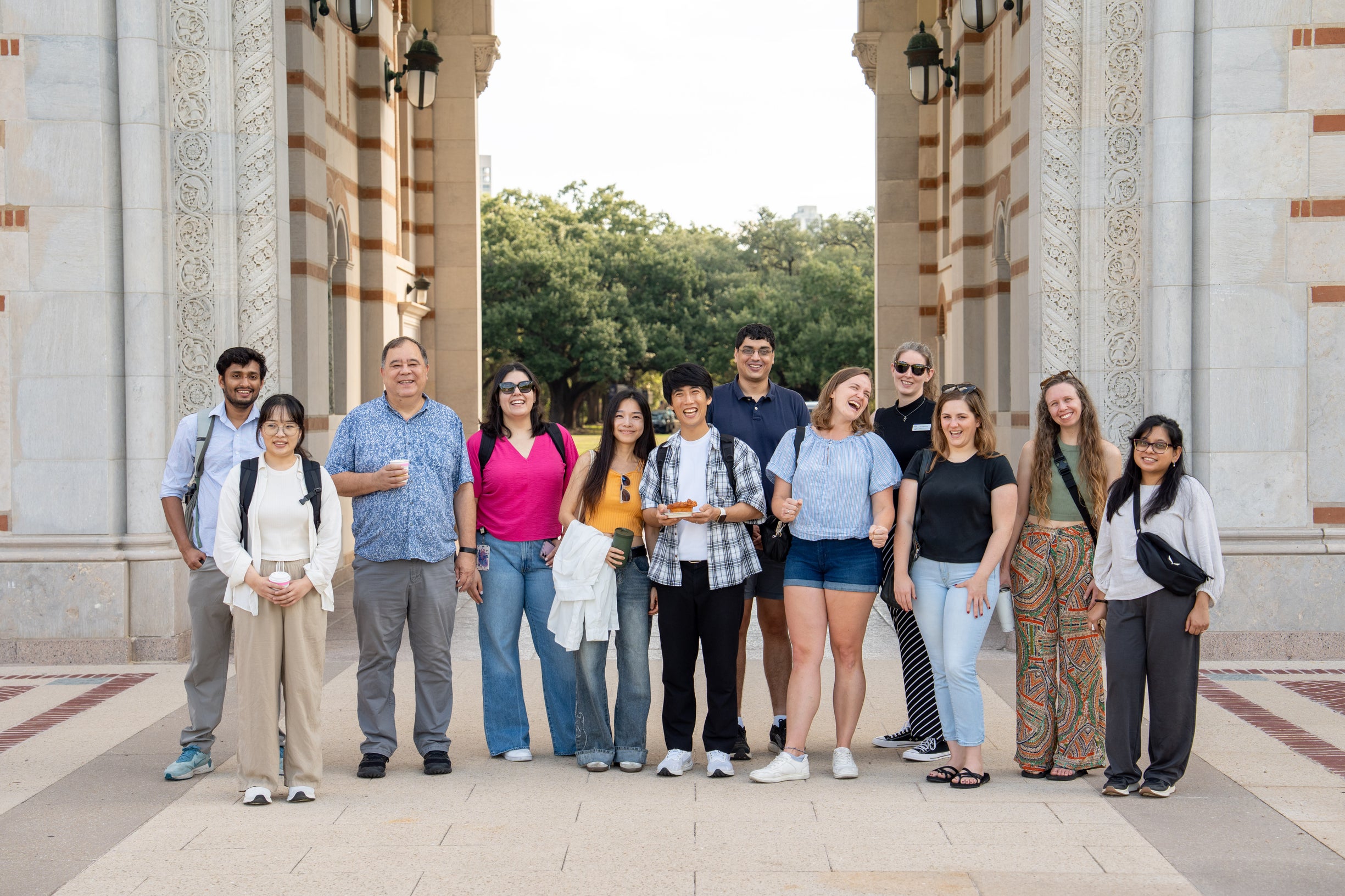 Rice postdocs on a tour with Dean Matsuda