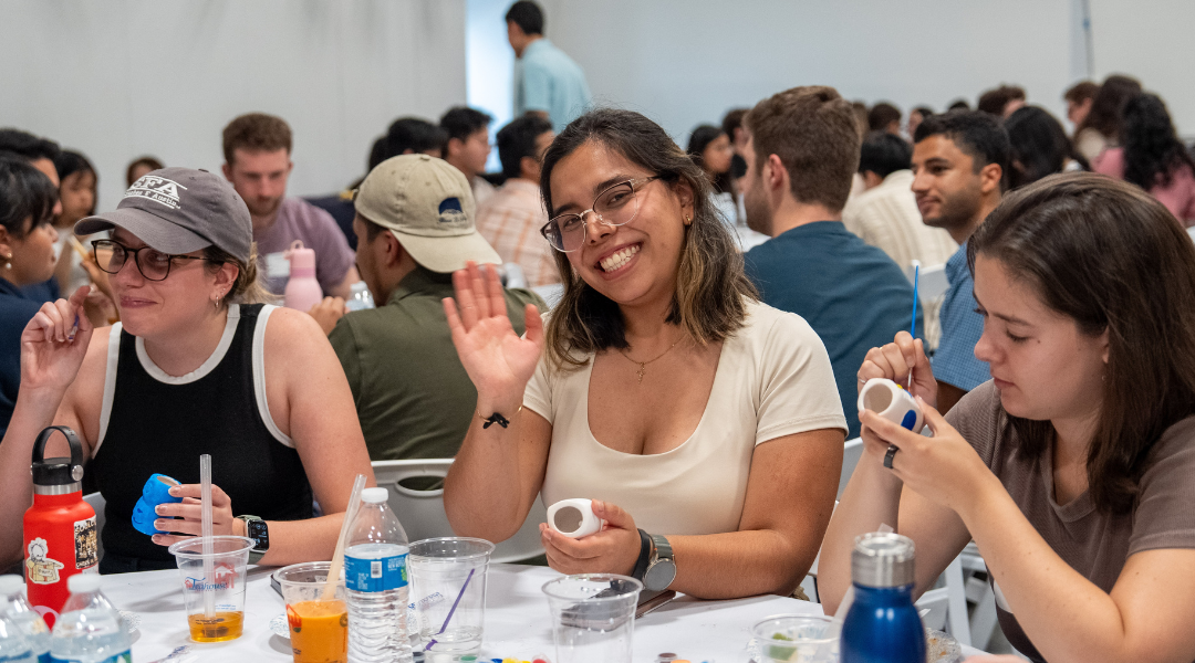Students at the Thrive kickoff event