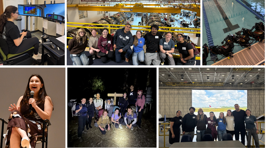 Images of the group training for the mission 