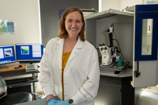 Katie Young is the president of the Rice Postdoctoral Association and does research in bioengineering