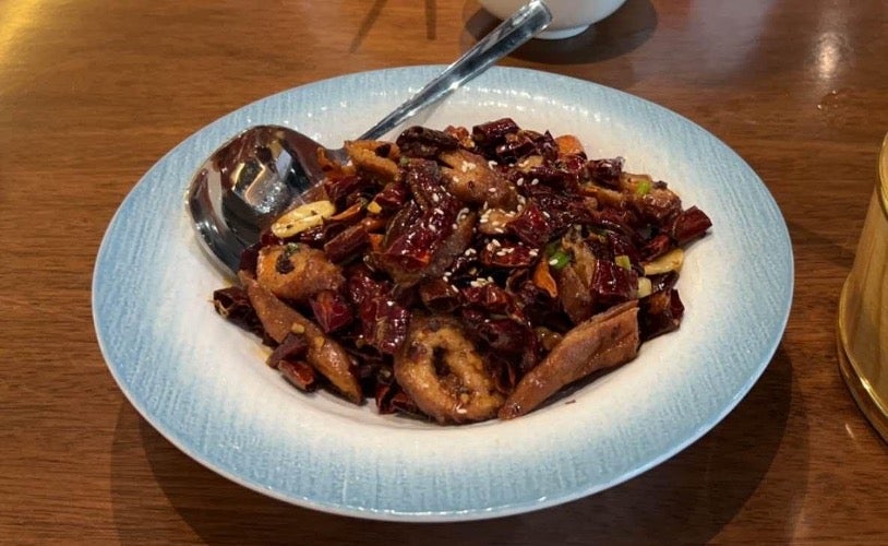 (Spicy Deep-Fried Pork Intestines, Triple Pepper)