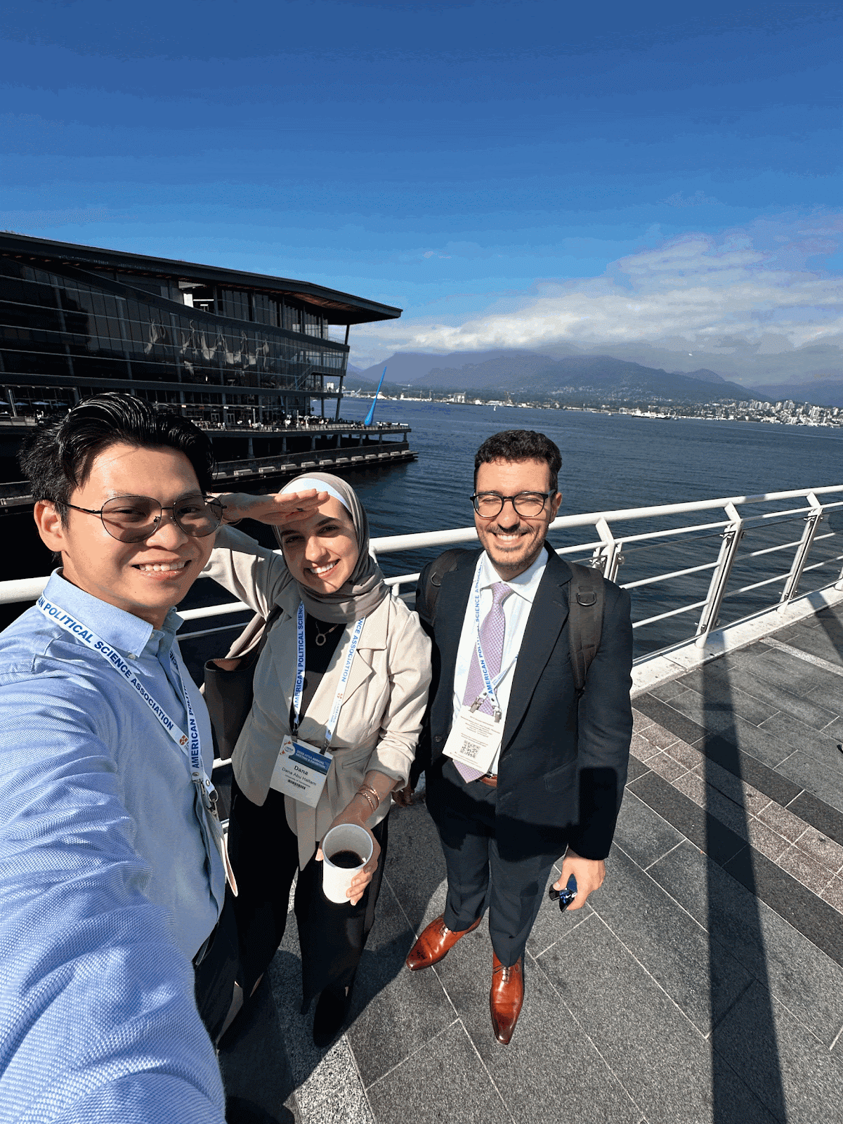 Nathaniel and some friends at the conference