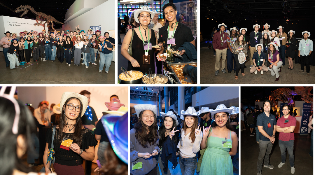 A montage of photos from the night