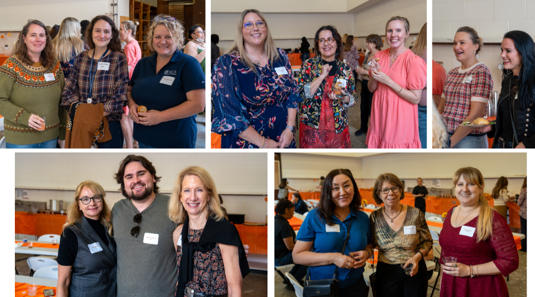 Graduate administrators and Graduate and Postdoctoral Studies staff gather at lunch