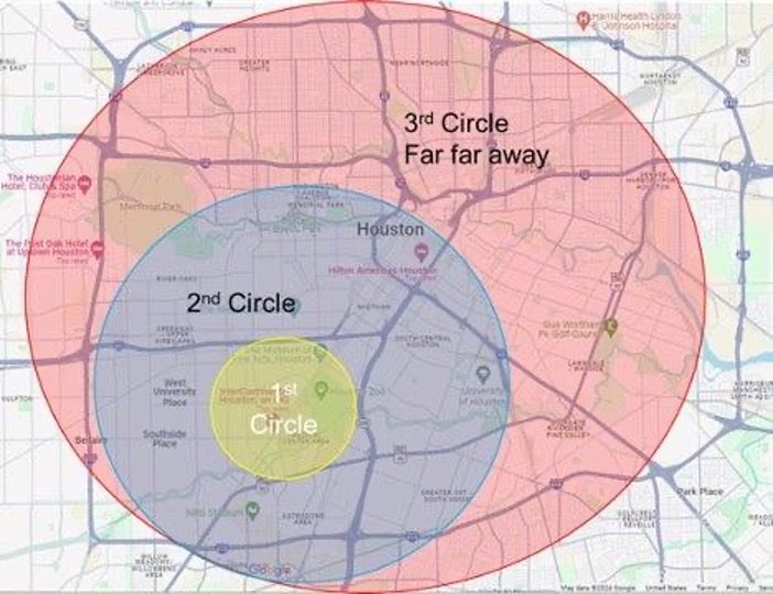 Map of Houston, Texas