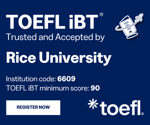 TOEFL Partnership Banner. Click to visit the TOEFL site.