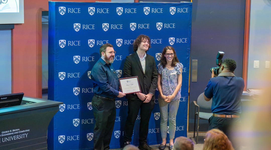 Logan Buffa, a graduate student in history, earned the Graduate Teaching Award for Student Support. 