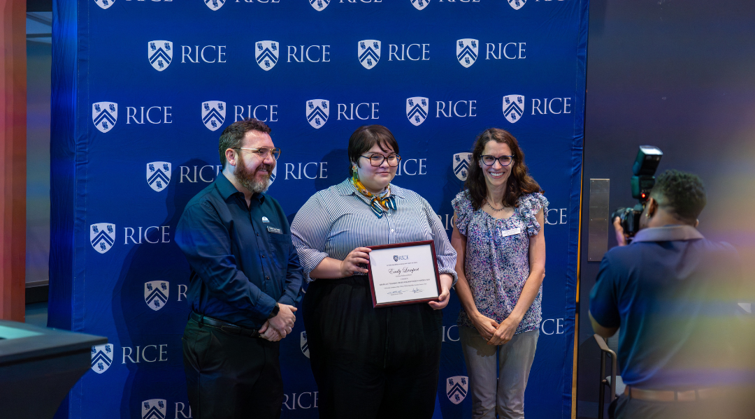 Emily Lampert, graduate student in history, received the Graduate Teaching Award for Independent Instruction