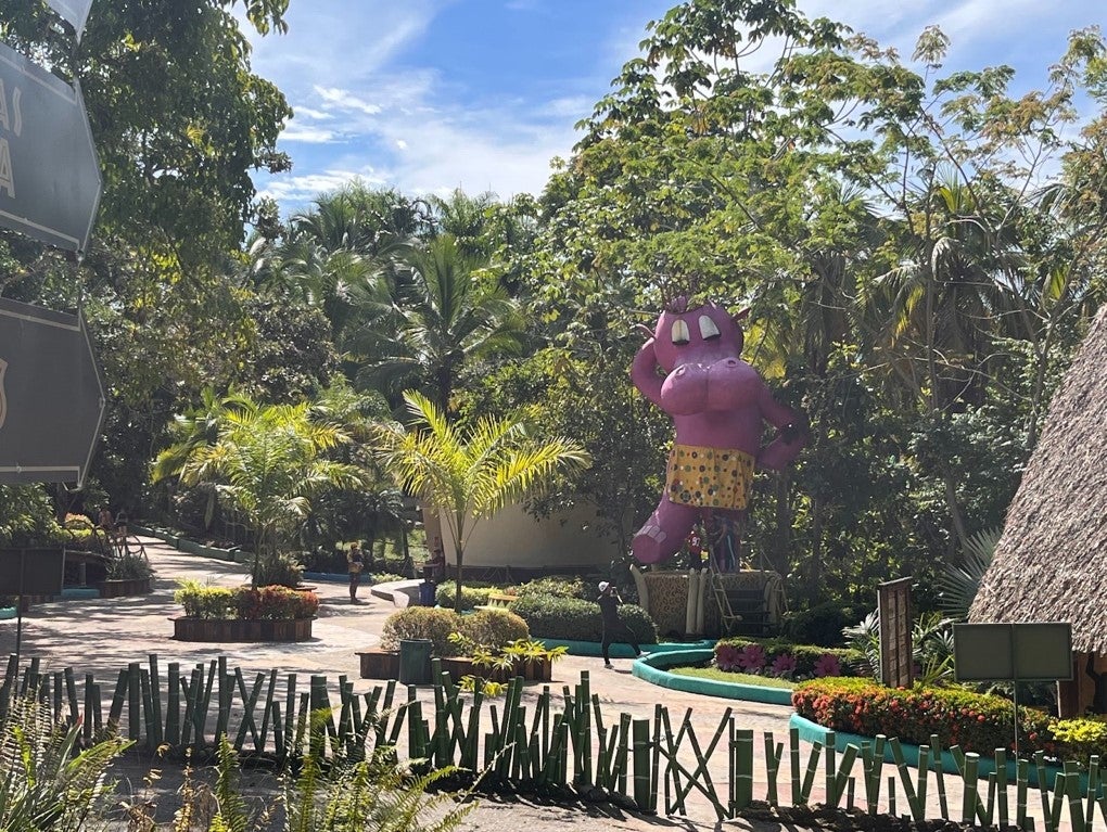 Vanesa's attraction at the Hacienda Napoles amusement park