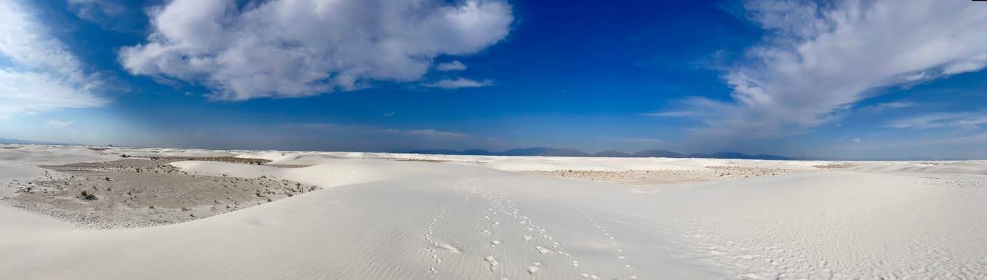 WHite Sands Expanse of gypsum