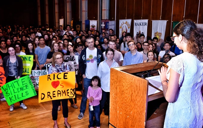 Rice community shows support for DACA