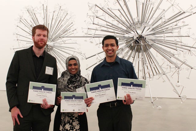 Mahadevan wins top prize at Three-Minute Thesis competition