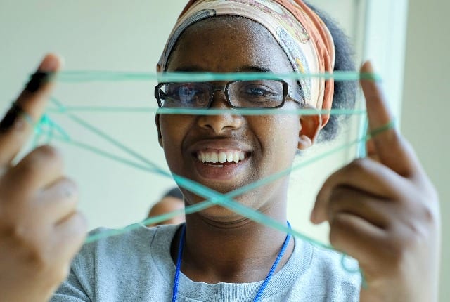 CampSpark welcomes refugee students to Rice for week of STEM activities