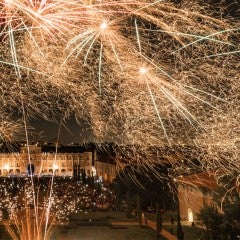 Fireworks over Lovett Hall