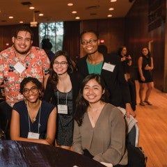 Students excited to be at the GCURS event in 2019