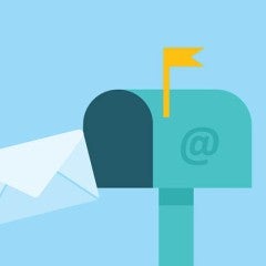 Letters going through the air to a mailbox