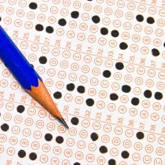 Scantron or standardized test bubble Rice University