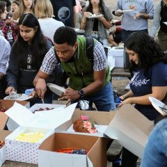 Students at the 2021 Take the Cake event