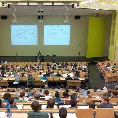 A university classroom