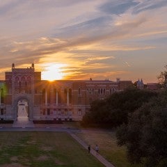 Sunrise over Lovett Hall