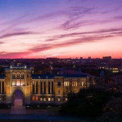 Rice University at Sunset
