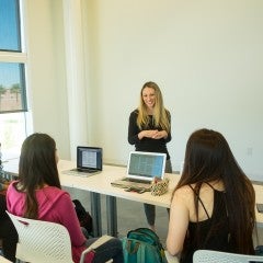 Students in a classroom setting.