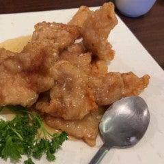Double Cooked Pork Slices/GuoBaoRou, taken at the Lucky Bento VIP Cuisine by the Blog author