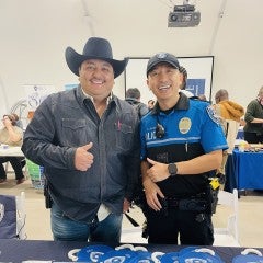 RUPD officers at the Graduate Student Resource Fair