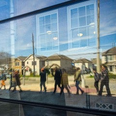 Students on Rice Campus