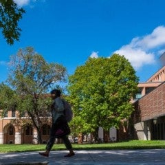 Student on Rice's Campus