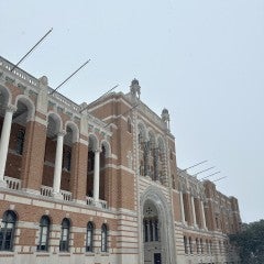 Snow day on Rice's campus