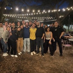 Rice Students Celebrating at Valhalla 