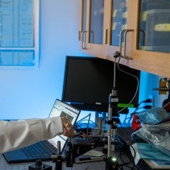 Amanda Galloway in Rebecca Richards-Kortum's Bioengineering Lab