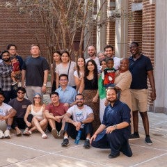 The Fulbright community poses for a group photo