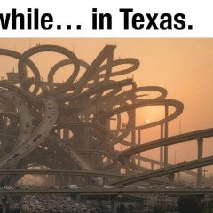 Humorous image of highways in Texas