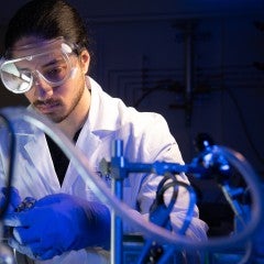 Sathvik Ajay Iyengar in the Ajayan Lab