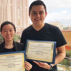 Olmos wins Outstanding Research Presentation award