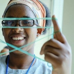 CampSpark welcomes refugee students to Rice for week of STEM activities